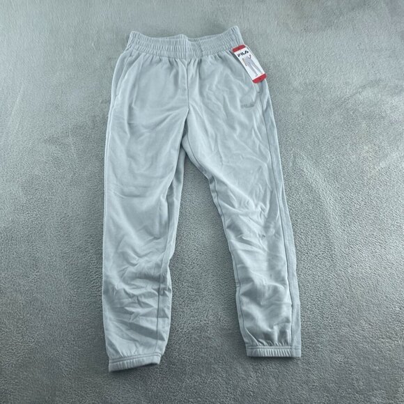 Fila Womens Light Gray Joggers M 60% Cotton 40% Polyester Elastic NWT 0650 - Picture 1 of 12